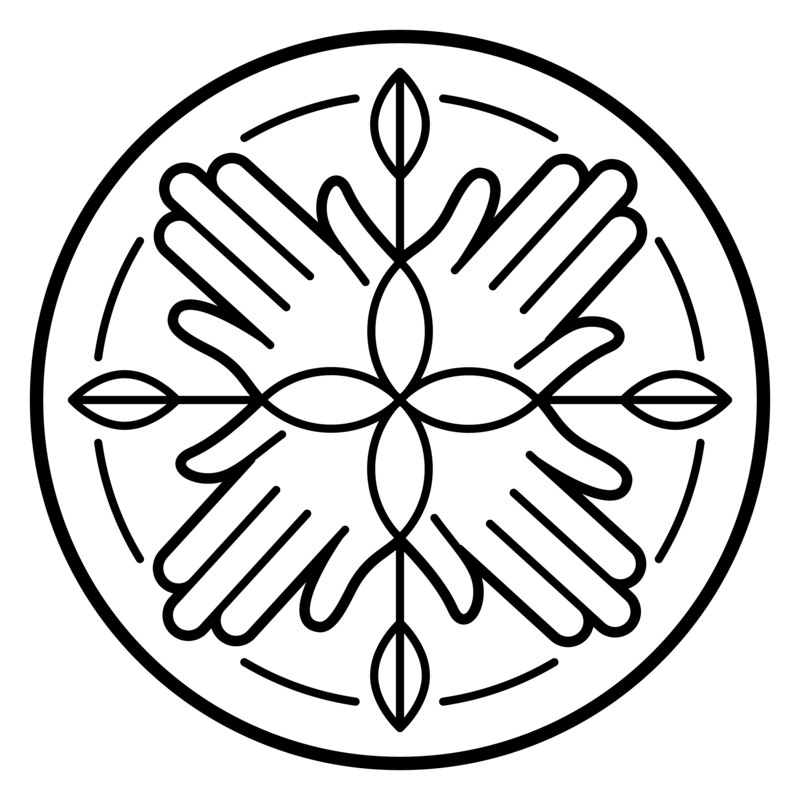 Heaolu hands mandala logo
